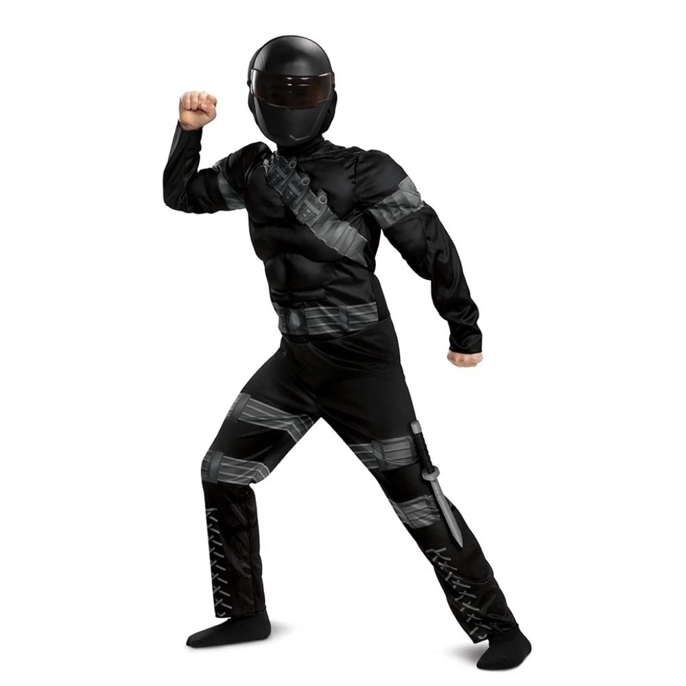 Disguise G.I. Joe Boys Classic Snake Eyes Retro Muscle Halloween Costume Sz 4/6